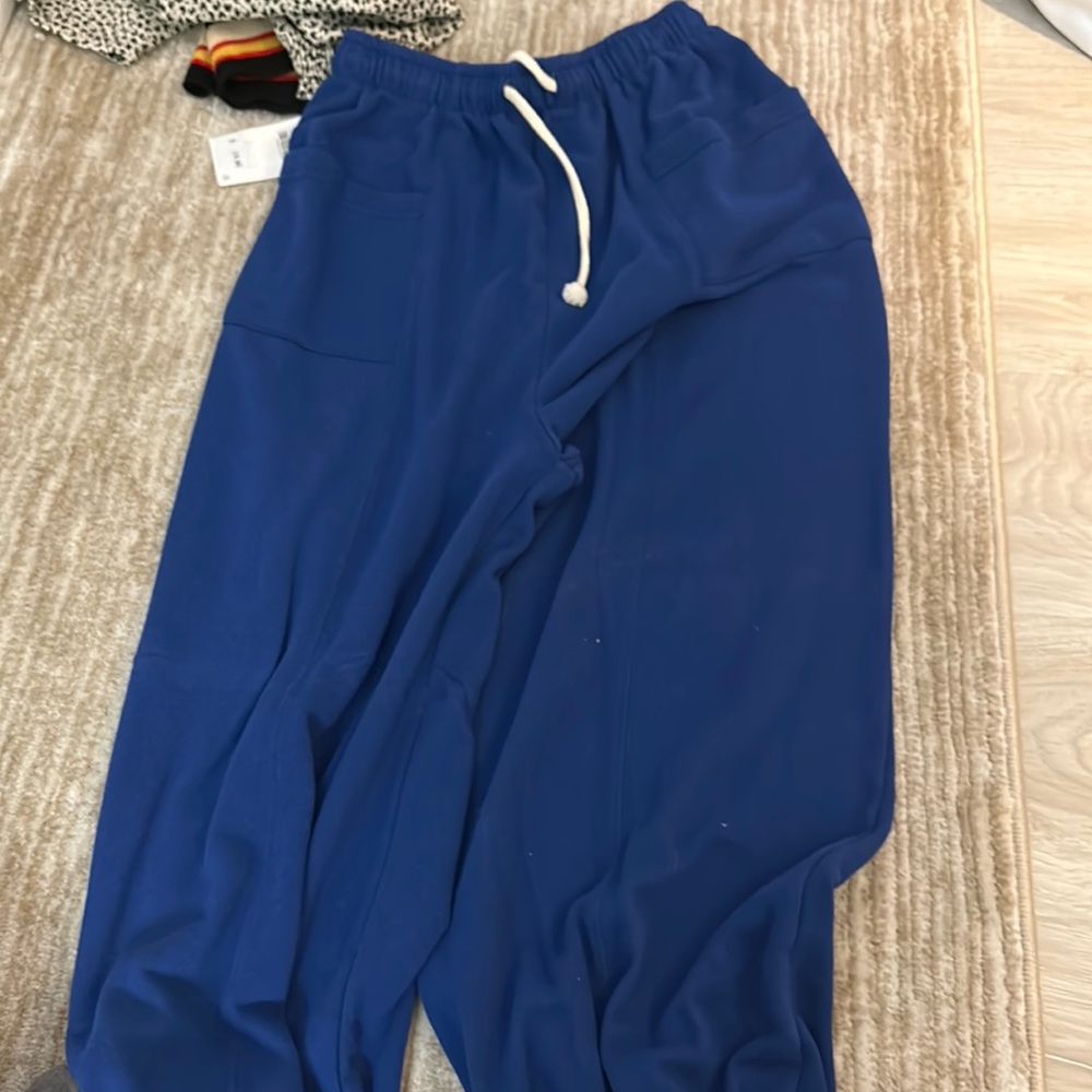 Blue comfy sweatpants